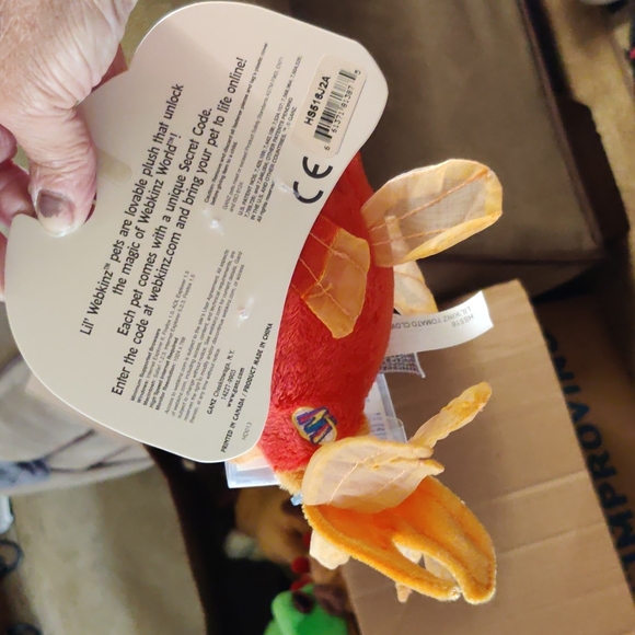 NWT Lil' Webkinz Tomato Clown Fish RARE Retired - Picture 5 of 9